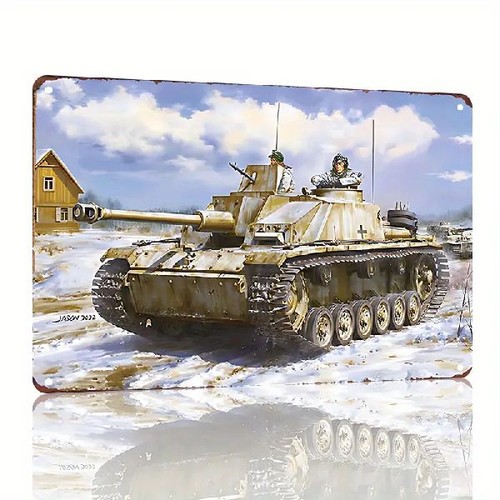 Blechschild panzer - panzer, 2